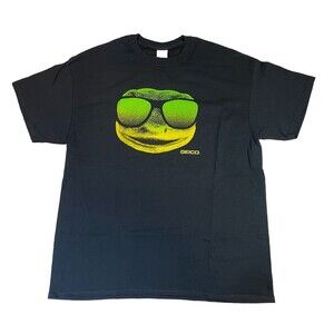 Vintage Y2K Geico Gecko Lizard Sunglasses Shirt Men’s XL Black